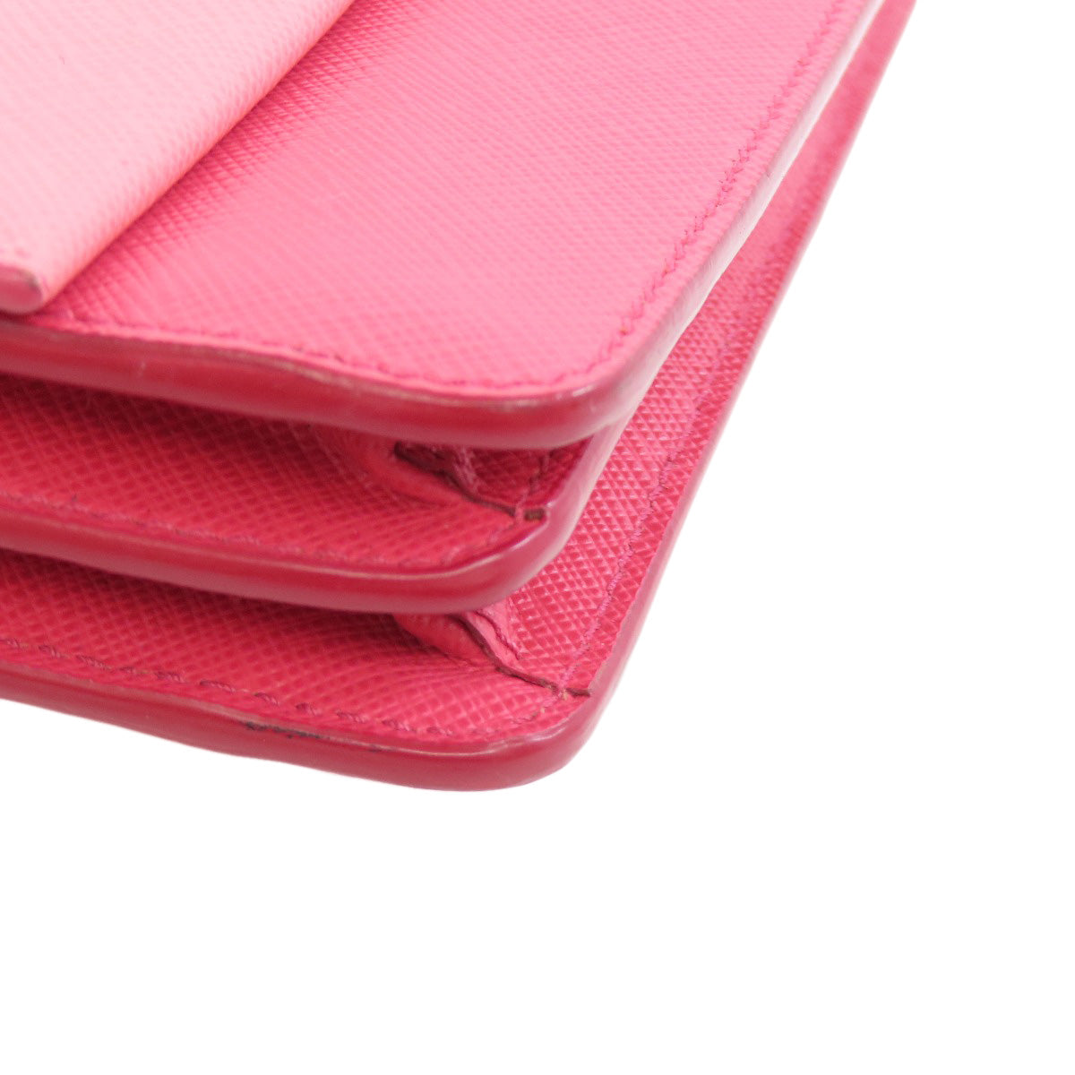 PRADA Shoulder Bag BT1020 Safiano pink logo