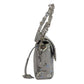 PRADA Shoulder Bag PVC gray Flower motif Women Used Authentic