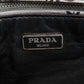 PRADA Shoulder Bag PVC gray Flower motif Women Used Authentic