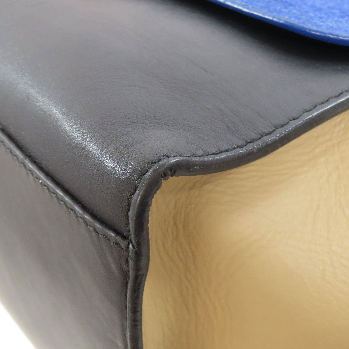 CELINE Handbag Calfskin, suede multicolor Trapeze 2WAY Women Used Authentic