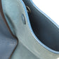 CELINE Handbag leather Navy Trapeze 2WAY Women Used Authentic