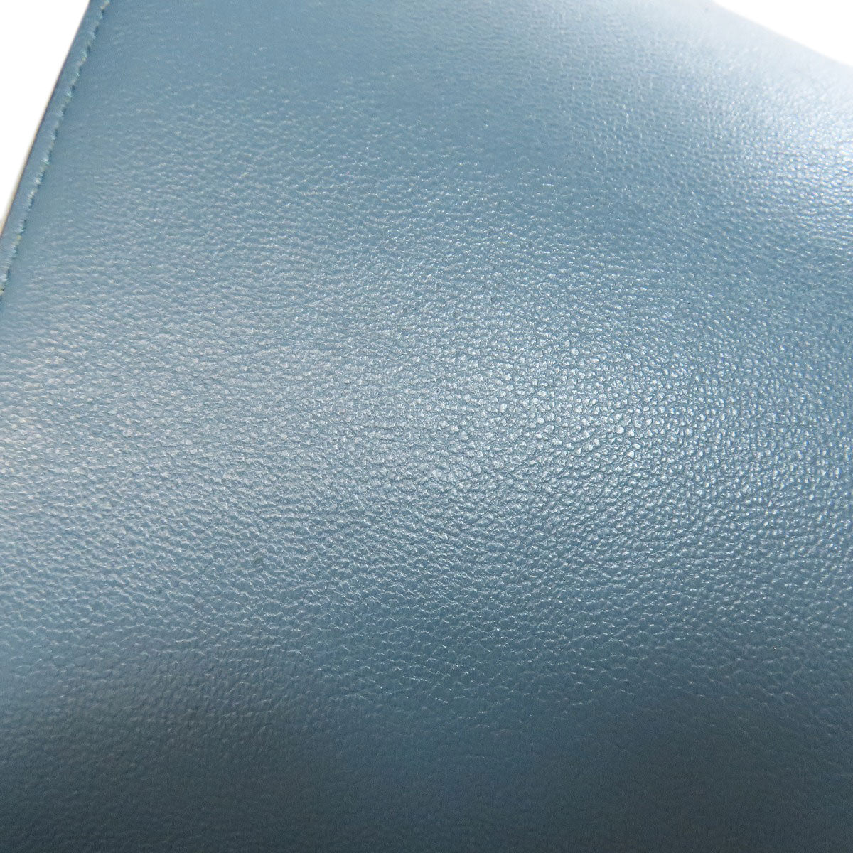 CELINE Handbag leather Navy Trapeze 2WAY Women Used Authentic