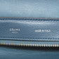 CELINE Handbag leather Navy Trapeze 2WAY Women Used Authentic
