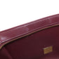 CELINE Handbag leather Red Trapeze 2WAY Women Used Authentic