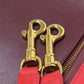 CELINE Handbag leather Red Trapeze 2WAY Women Used Authentic