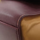 CELINE Handbag leather Red Trapeze 2WAY Women Used Authentic
