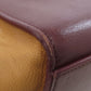 CELINE Handbag leather Red Trapeze 2WAY Women Used Authentic