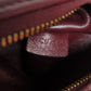 CELINE Handbag leather Red Trapeze 2WAY Women Used Authentic