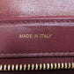 CELINE Handbag leather Red Trapeze 2WAY Women Used Authentic