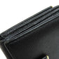 PRADA Bifold Wallet leather black Safiano logo Women Used Authentic