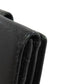 PRADA Bifold Wallet leather black Safiano logo Women Used Authentic