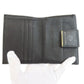 PRADA Bifold Wallet leather black Safiano logo Women Used Authentic