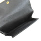 PRADA Bifold Wallet leather black Safiano logo Women Used Authentic