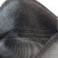 PRADA Bifold Wallet leather black Safiano logo Women Used Authentic