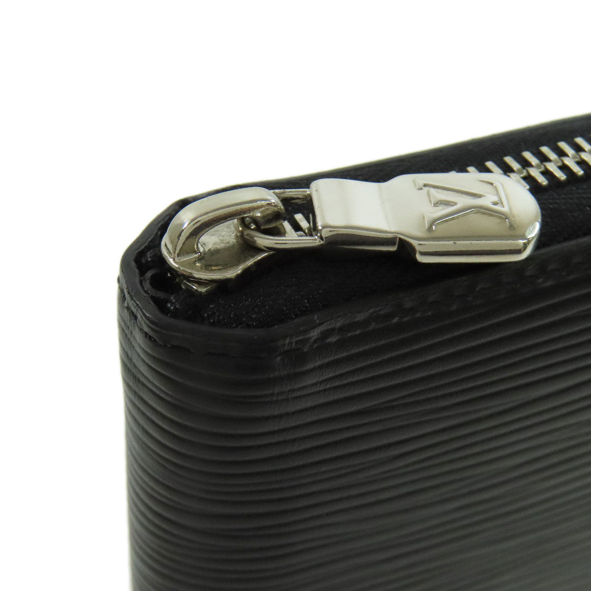 LOUIS VUITTON Long Wallet Purse M60965 Epi black Zippy wallet Vertical mens Used Authentic
