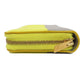 CELINE Coin case leather yellow logo Women Used Authentic