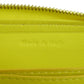CELINE Coin case leather yellow logo Women Used Authentic