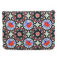 CHANEL Clutch bag quilting black Matelasse Flower Pattern Pouch Women Used Authentic