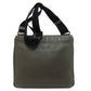 PRADA Shoulder Bag VA1034 leather gray logoMetal Women Used Authentic