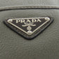 PRADA Shoulder Bag VA1034 leather gray logoMetal Women Used Authentic