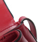 GUCCI Shoulder Bag 550129 Calfskin Red Ally GG Marmont Women Used Authentic