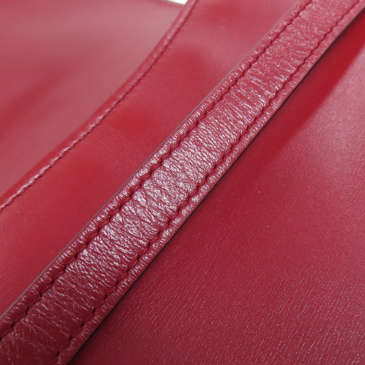 GUCCI Shoulder Bag 550129 Calfskin Red Ally GG Marmont Women Used Authentic