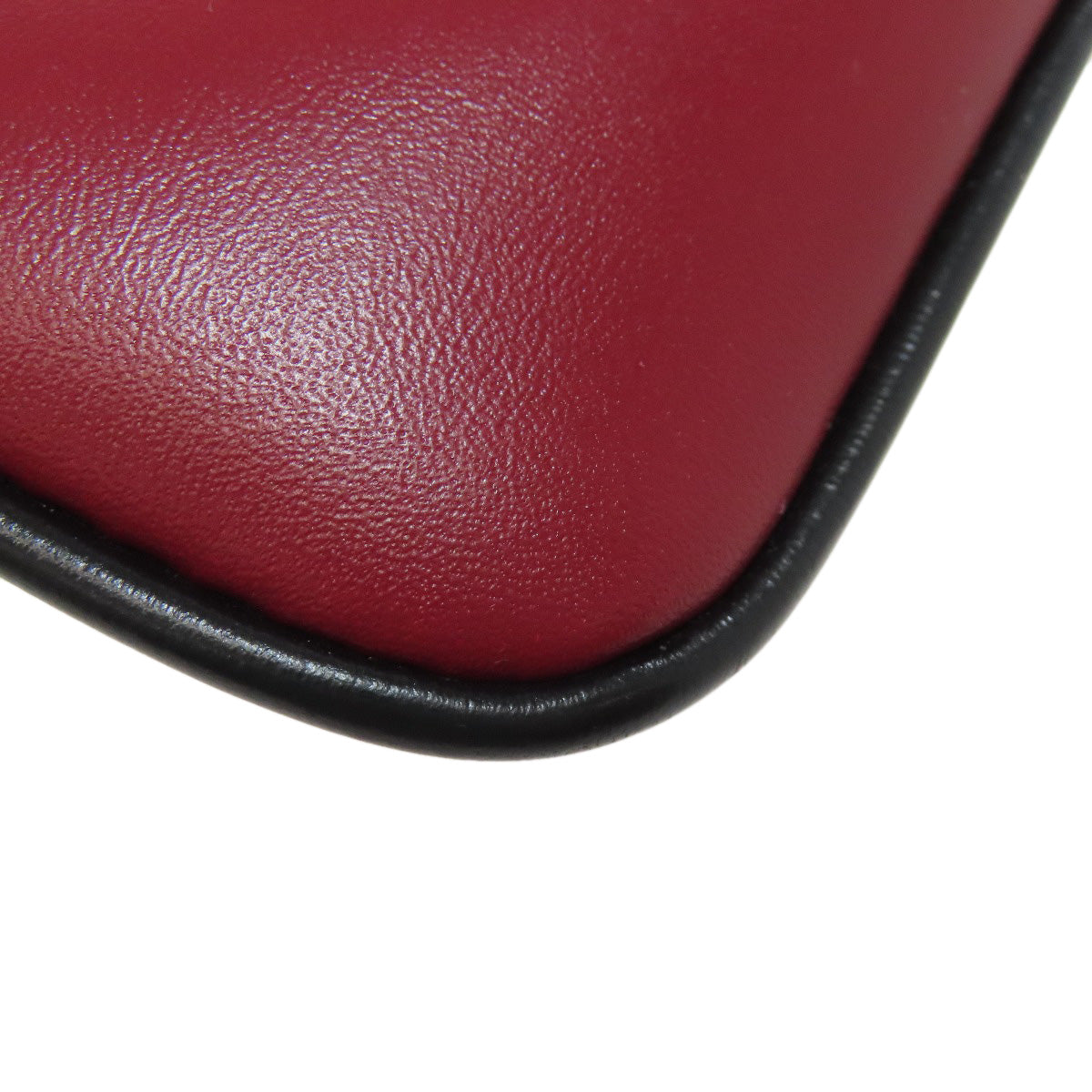 GUCCI Shoulder Bag 550129 Calfskin Red Ally GG Marmont Women Used Authentic