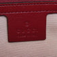 GUCCI Shoulder Bag 550129 Calfskin Red Ally GG Marmont Women Used Authentic