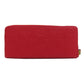 LOUIS VUITTON Long Wallet Purse M61701 Ann Platt Red Portefeuille Clemence Women Used Authentic