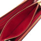 LOUIS VUITTON Long Wallet Purse M61701 Ann Platt Red Portefeuille Clemence Women Used Authentic