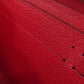 LOUIS VUITTON Long Wallet Purse M61701 Ann Platt Red Portefeuille Clemence Women Used Authentic