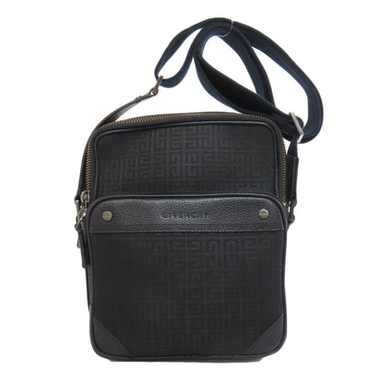 Givenchy Shoulder Bag canvas black logo Women Used Authentic