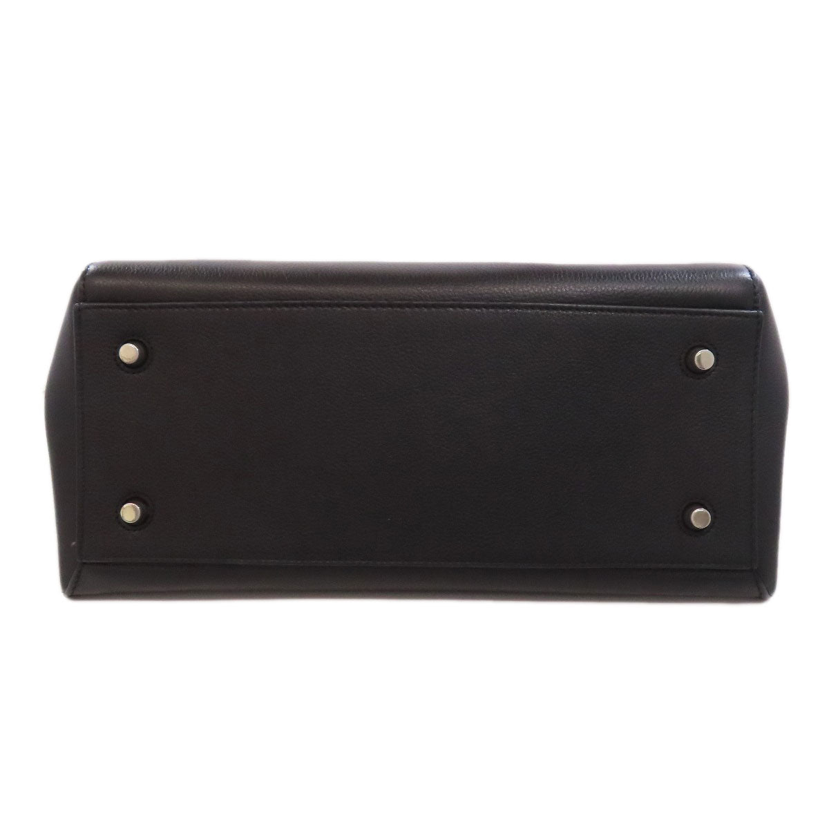 CELINE Handbag Calfskin black Edge Small Women Used Authentic