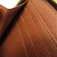 LOUIS VUITTON Long Wallet Purse M42616 Monogram canvas Brown Zippy wallet Women Used Authentic