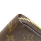 LOUIS VUITTON Long Wallet Purse M42616 Monogram canvas Brown Zippy wallet Women Used Authentic