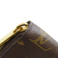 LOUIS VUITTON Long Wallet Purse M42616 Monogram canvas Brown Zippy wallet Women Used Authentic
