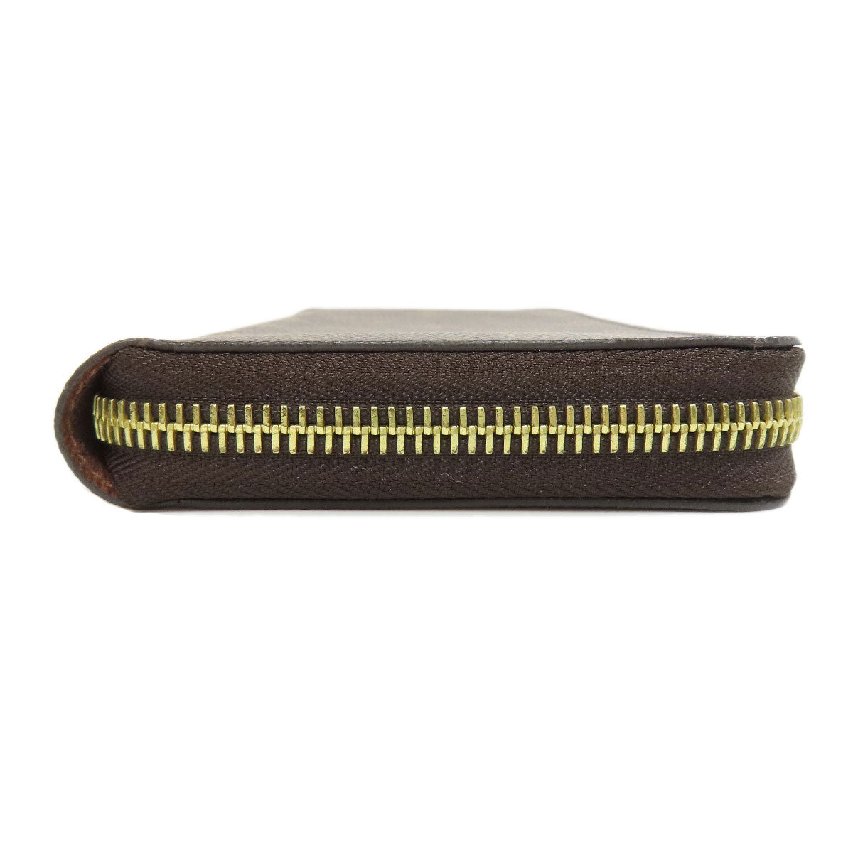 LOUIS VUITTON Long Wallet Purse M42616 Monogram canvas Brown Zippy wallet Women Used Authentic