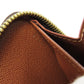 LOUIS VUITTON Long Wallet Purse M42616 Monogram canvas Brown Zippy wallet Women Used Authentic