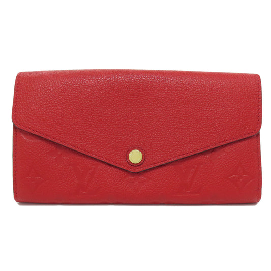 LOUIS VUITTON Long Wallet Purse M61181 Ann Platt Red Portefeuille Sara