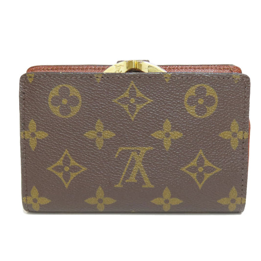 LOUIS VUITTON Bifold Wallet M61663 Monogram canvas Brown Portefeuille Vienova Women Used Authentic