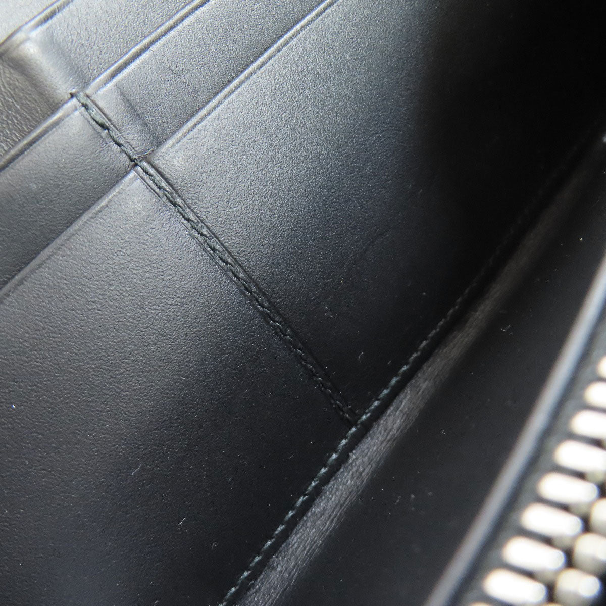 LOEWE Long Wallet Purse Calfskin black Puzzle Zip Around Paula's Ibiza collaboration Women Used Authentic