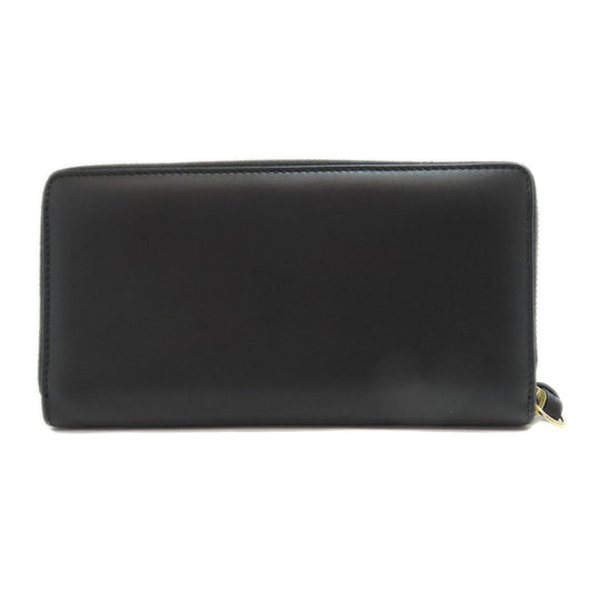 GUCCI Long Wallet Purse 453393 leather black Jumbo GG Women Used Authentic