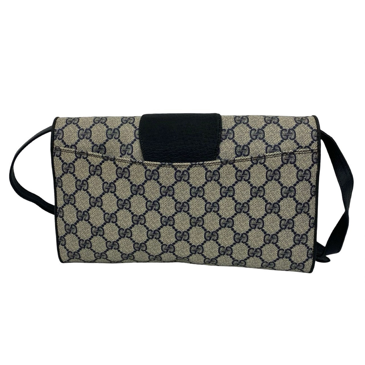 GUCCI Shoulder Bag leather Navy