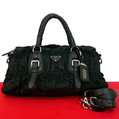 PRADA Shoulder Bag Nylon black