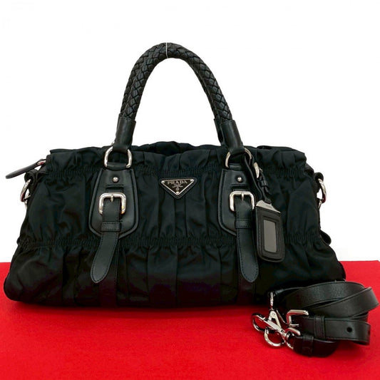 PRADA Shoulder Bag Nylon black
