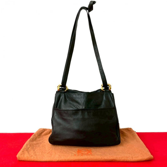 LOEWE Shoulder Bag leather black