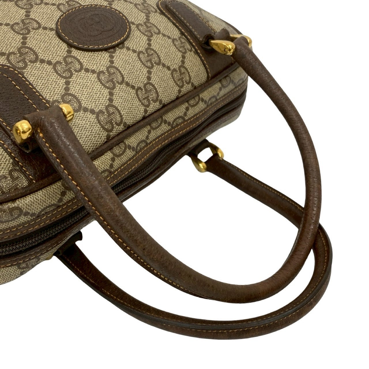 GUCCI Handbag leather Brown