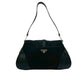 PRADA Shoulder Bag leather black