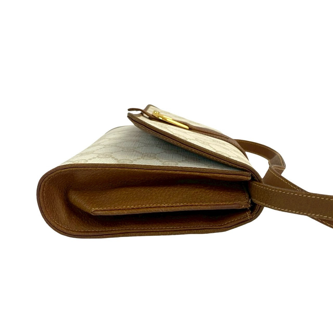 GUCCI Shoulder Bag leather white