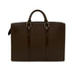 LOUIS VUITTON Business bag leather Brown Taiga Porto Documan Rozan